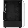 PC-Gehäuse AEROCOOL Bionic Midi Tower Weiß — ATX, Tempered Glass, 2x3,5-Zoll-Schächte, 6x2,5-Zoll, 297 mm GPU, blaue LED