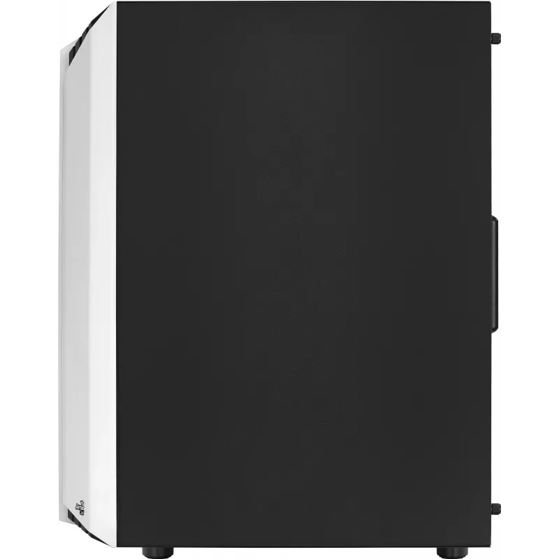 PC-Gehäuse AEROCOOL Bionic Midi Tower Weiß — ATX, Tempered Glass, 2x3,5-Zoll-Schächte, 6x2,5-Zoll, 297 mm GPU, blaue LED