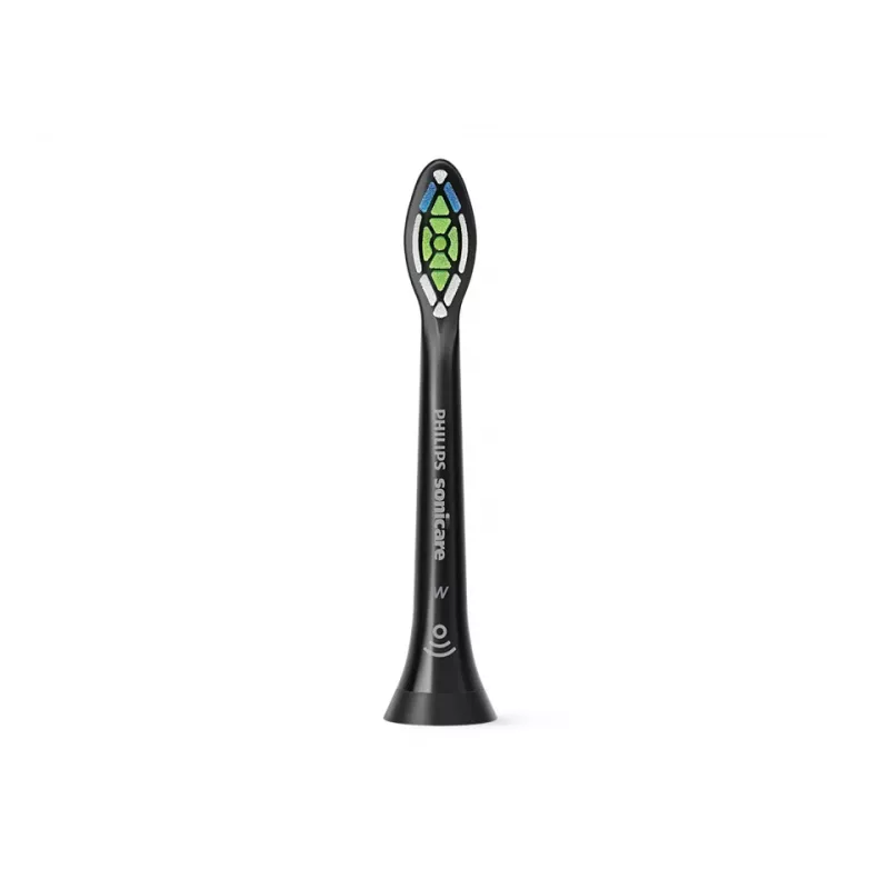 Aufsteckbürsten Philips HX6064/88 Optimal White — 4 Stück, schwarz, mittlere Borsten, 62.000 Bewegungen/min