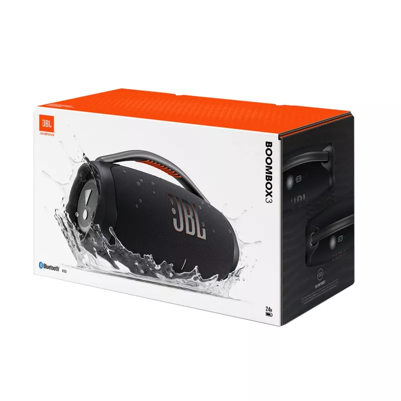 JBL BOOMBOX 3 Tragbarer Stereo-Lautsprecher Schwarz