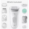 Braun Silk-épil 7 7-081 Epilator 40 Pinzetten Weiß