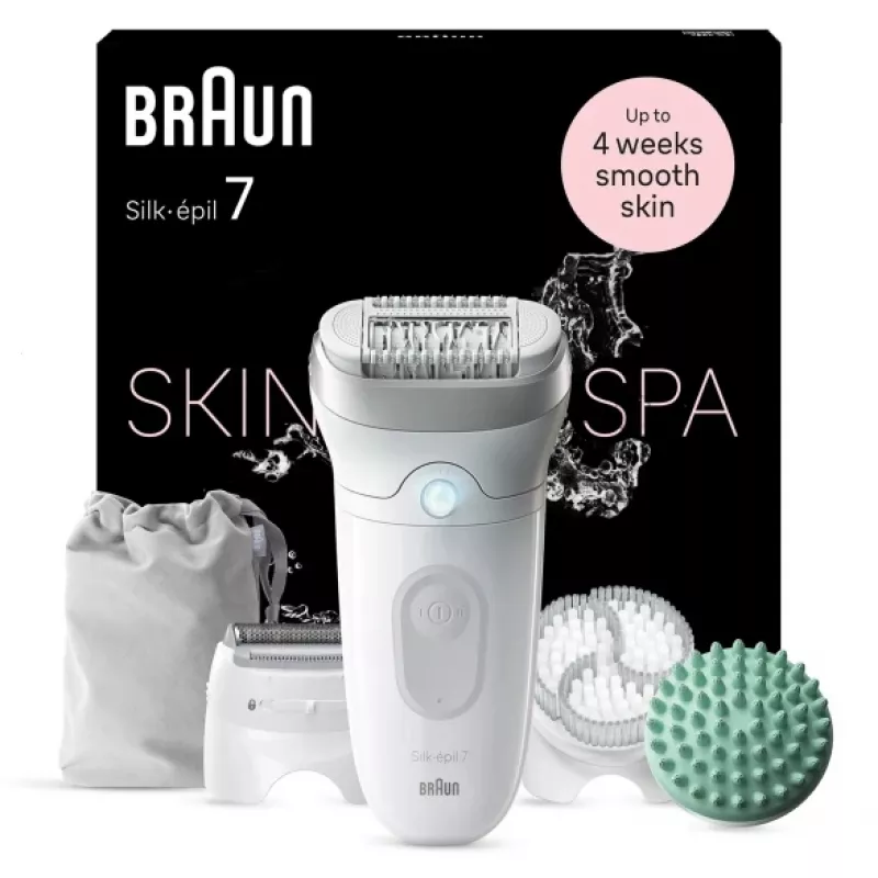 Braun Silk-épil 7 7-081 Epilator 40 Pinzetten Weiß