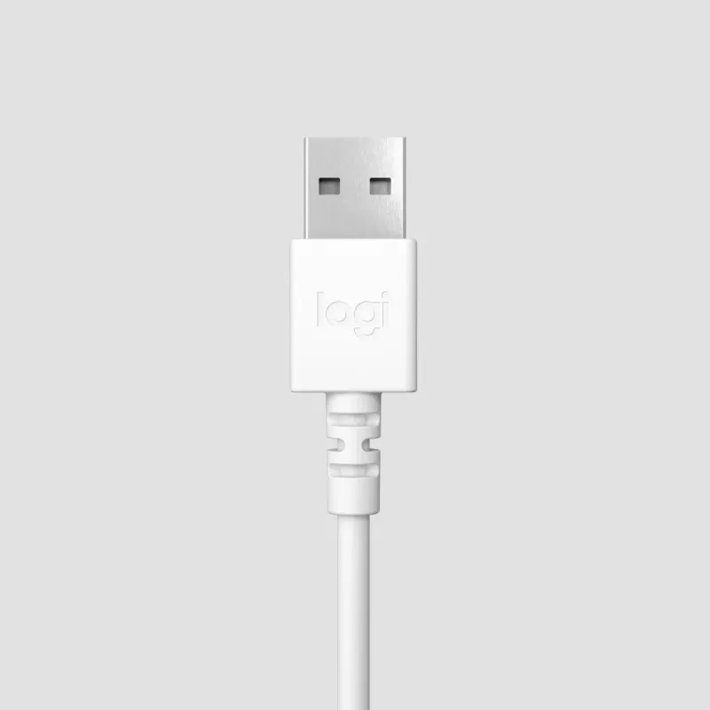 LOGITECH Headset – H390 – USB-A – Cremeweiß