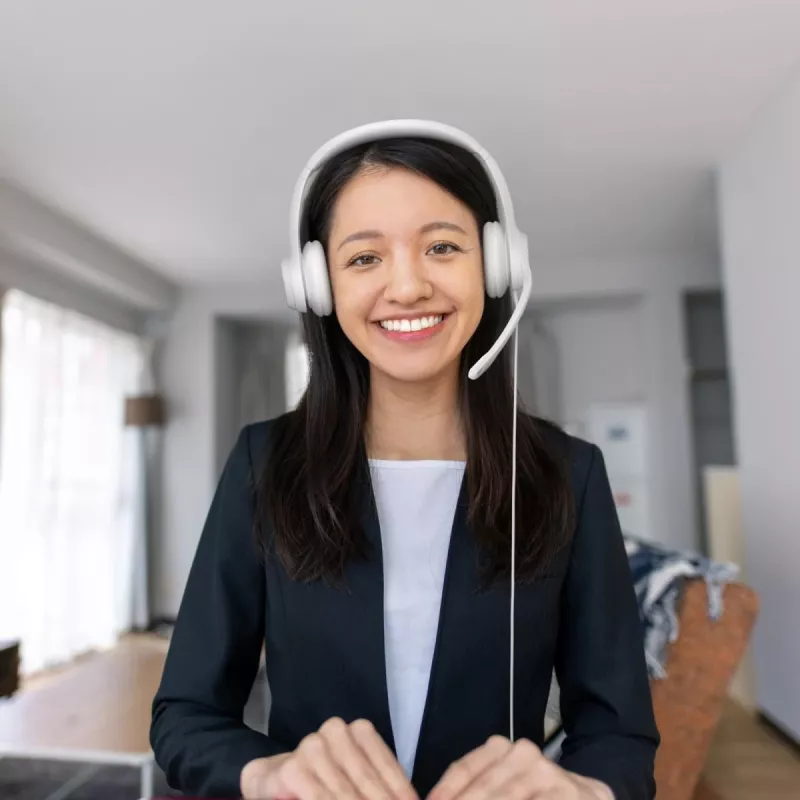 LOGITECH Headset – H390 – USB-A – Cremeweiß