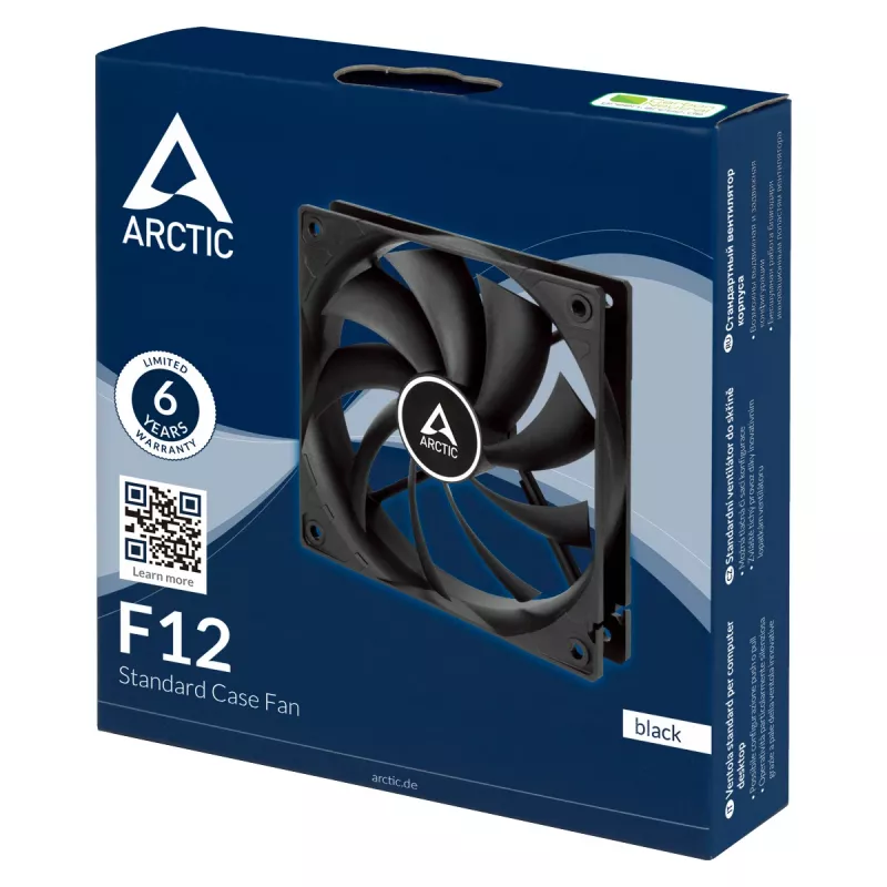 ARCTIC F12 - 120 mm Standard Gehäuselüfter, Lüfter, 12 cm, 0 RPM, 1350 RPM, 0,3 Sone, 90,1 m³/h