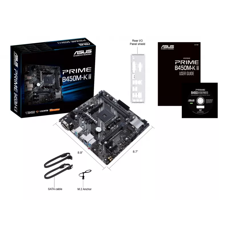 ASUS Prime B450M-K II AMD B450 Sockel AM4 micro ATX