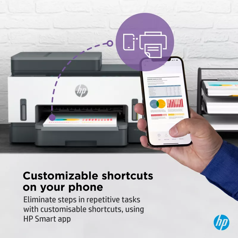 HP Smart Tank 7305 Wireless All-in-One Farbdrucker, Duplexdruck; Kopierer, Scanner
