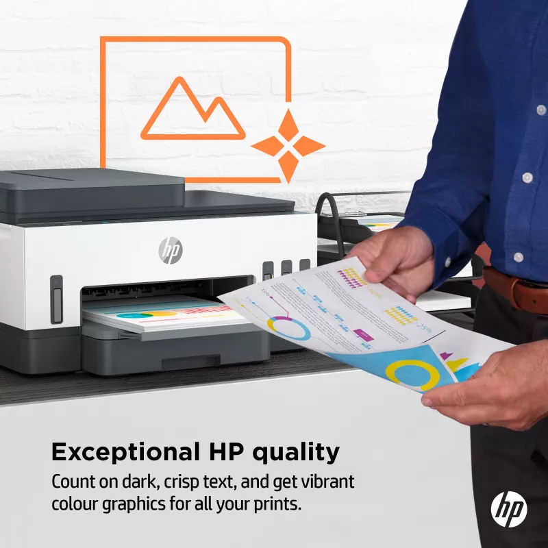 HP Smart Tank 7305 Wireless All-in-One Farbdrucker, Duplexdruck; Kopierer, Scanner