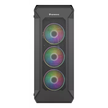 GENESIS Irid 505 ARGB Midi Tower Schwarz, Transparent