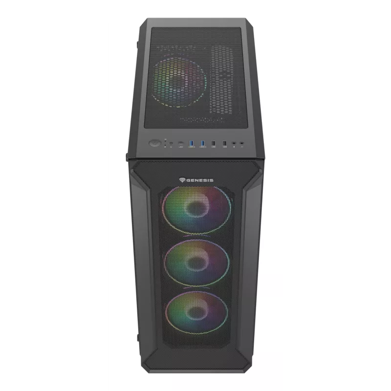 GENESIS Irid 505 ARGB Midi Tower Schwarz, Transparent