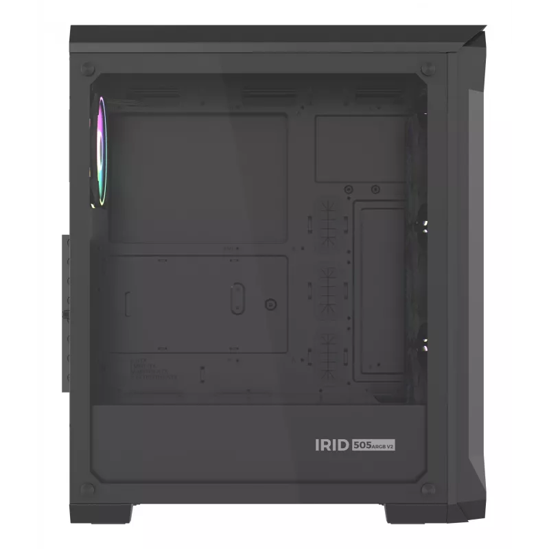 GENESIS Irid 505 ARGB Midi Tower Schwarz, Transparent