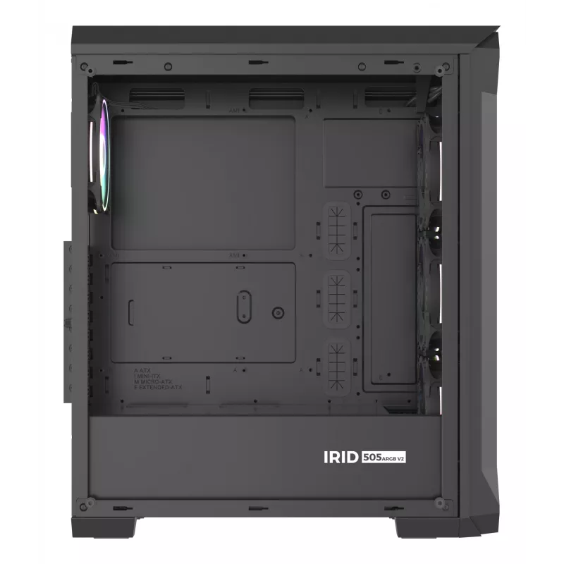 GENESIS Irid 505 ARGB Midi Tower Schwarz, Transparent