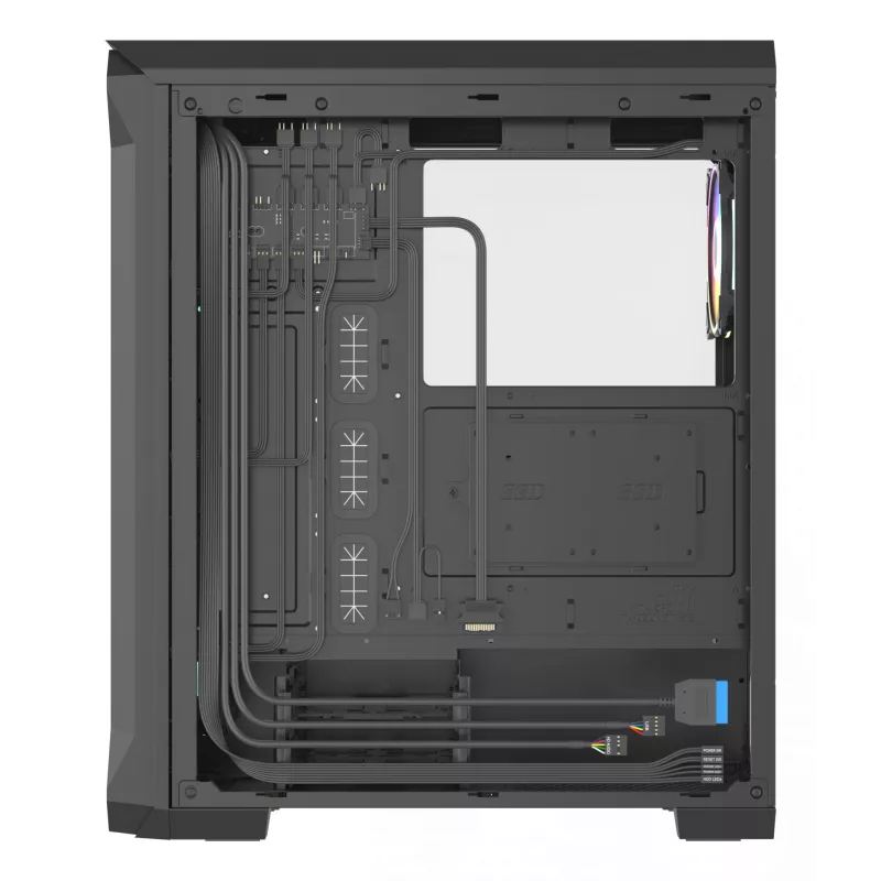 GENESIS Irid 505 ARGB Midi Tower Schwarz, Transparent