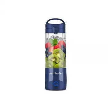 Sportblender NUTRIBULLET Portable 0,475 L, batteriebetrieben, Edelstahlklingen, Tritan-Behälter, dunkelblau