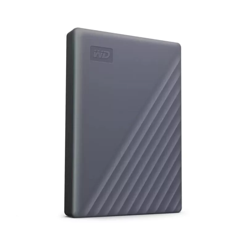 WESTERN DIGITAL Portable Festplatte - My Passport - 2 TB - USB-C/A 3.2 Gen 1 - Grau