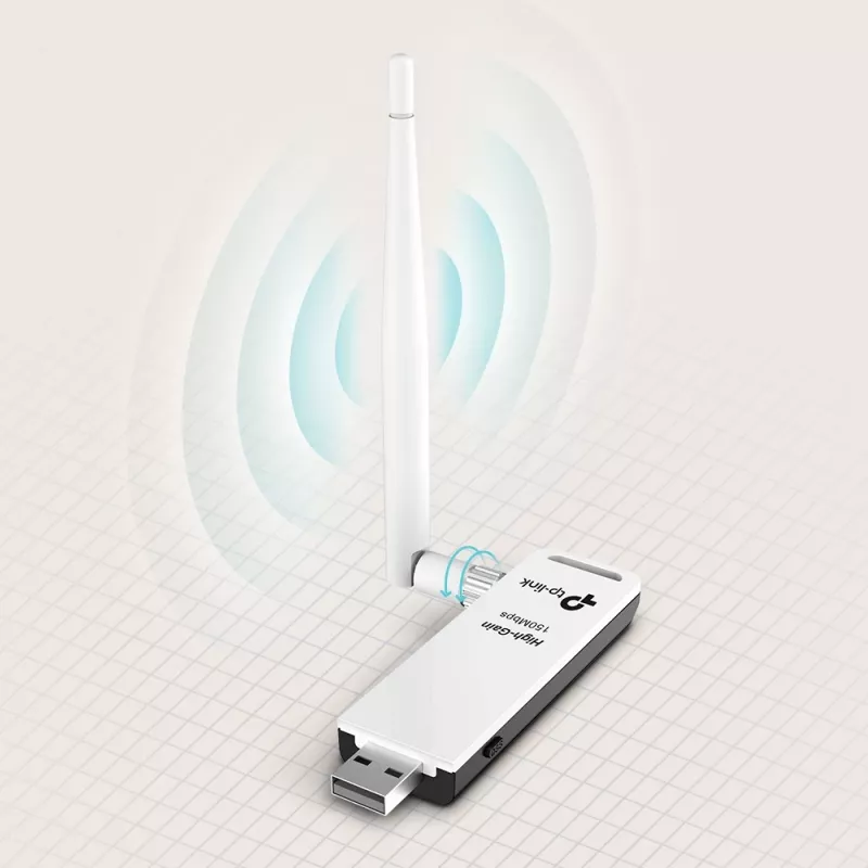 Netzwerkkarte TP-Link TL-WN722N, WLAN 150 Mbit/s, USB, Wi-Fi 4, 2,4 GHz