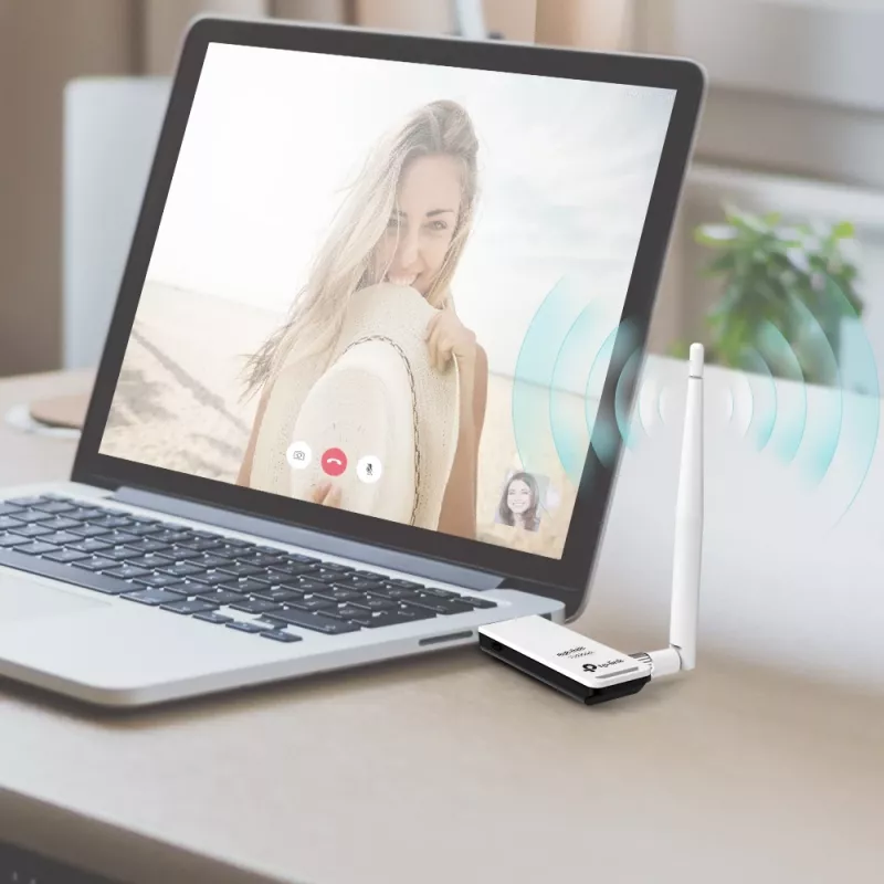 Netzwerkkarte TP-Link TL-WN722N, WLAN 150 Mbit/s, USB, Wi-Fi 4, 2,4 GHz