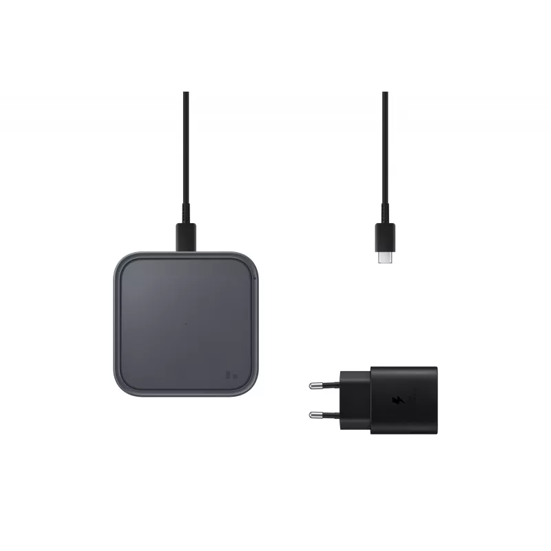 Samsung EP-P2400 Smartphone Grau USB Kabelloses Laden Schnellladen Innenbereich