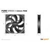 be quiet Pure Wings 3 120mm PWM Computergehäuselüfter 12 cm Schwarz 1 Stück