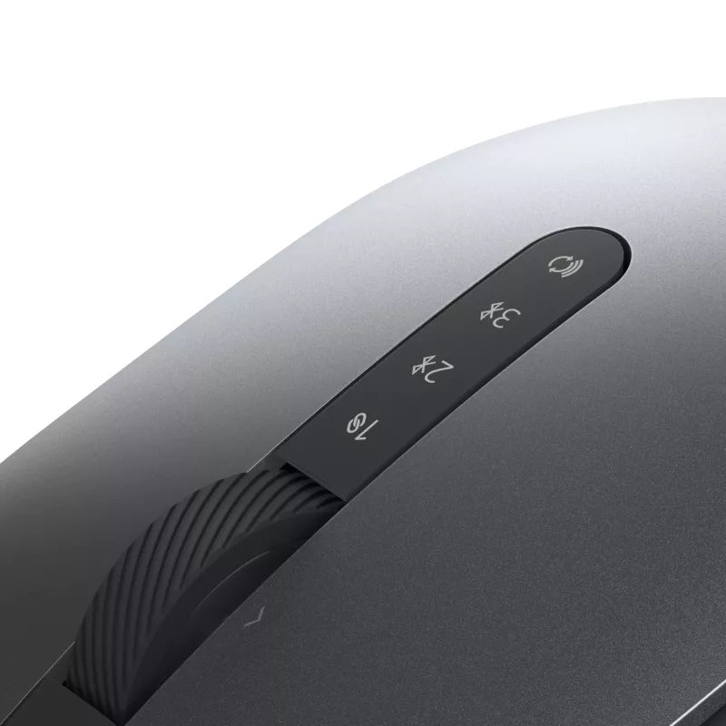 DELL Pro Plus Maus - MS5320W, Rechtshänder, Optisch, RF Wireless + Bluetooth, 1600 DPI, Grau, Titan