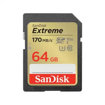 WESTERN DIGITAL Extreme 64 GB SDHC-Speicherkarte 170 MB/s 80 MB/s UHS-I Klasse 10 U3 V30