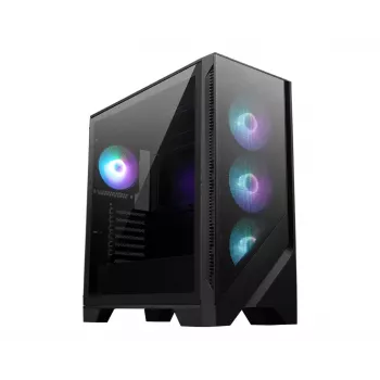 MSI MAG FORGE 321R AIRFLOW Computergehäuse Midi Tower Schwarz, Transparent