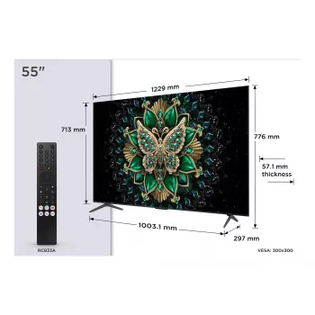TCL C6K 55C6K TV 139,7 cm (55 Zoll) 4K Ultra HD Smart TV Wi-Fi Metallic