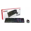 MSI VIGOR GK30 COMBO RGB MEMchanical Gaming-Tastatur + Clutch GM11 Gaming-Maus ' UK-Layout, 6-Zonen RGB-Beleuchtung Tastatur, Dual-Zonen RGB-Beleuchtung Maus, 5000 DPI Optischer Sensor, RGB Mystic Light'