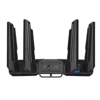 ASUS ROG Rapture GT-BE19000 WLAN-Router Multi-Gigabit Ethernet Tri-Band (2,4 GHz / 5 GHz / 6 GHz) Schwarz, Rot