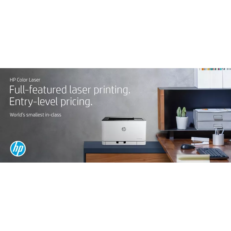 HP Color Laser 150nw, Laser, Farbe, 600 x 600 DPI, A4, 18 ppm, Duplexdruck