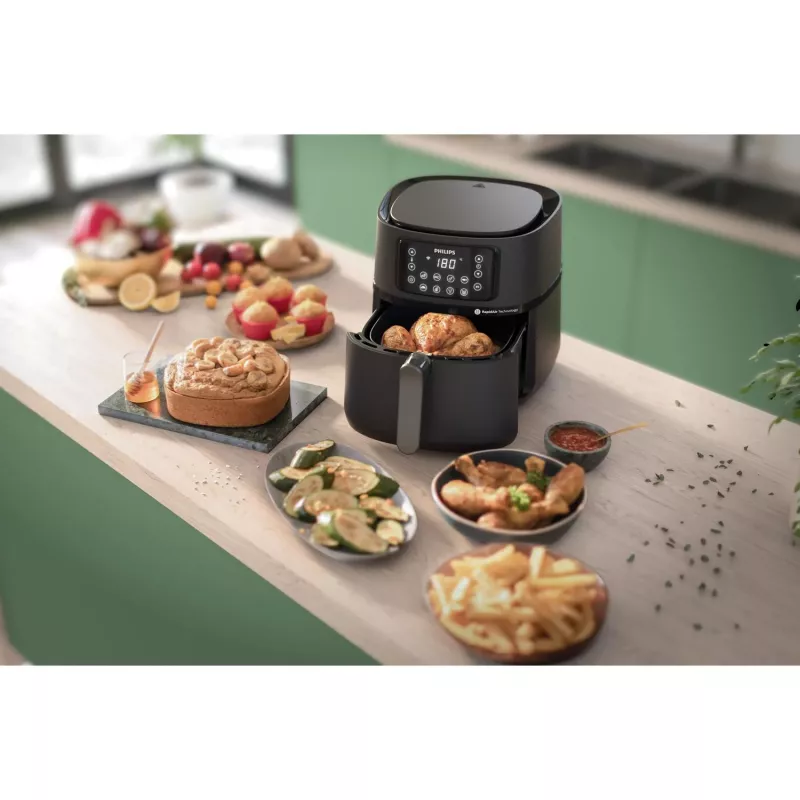 Philips 5000 series Airfryer HD9285/90 XXL Connected, Heißluftfritteuse, 7,2 L, 1,4 kg, Rapid Air, 40 °C, 200 °C