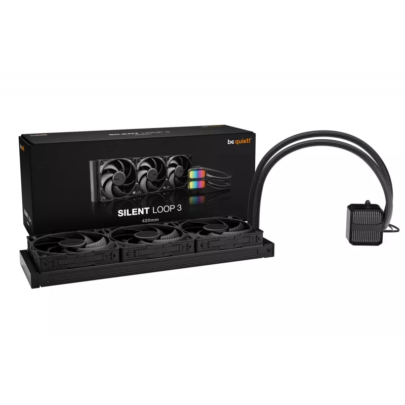 be quiet Silent Loop 3 420 mm Prozessor All-in-One-Flüssigkeitskühler 14 cm Schwarz 1 Stück