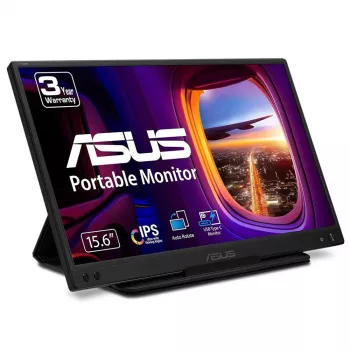 Tragbarer Monitor ASUS ZenScreen MB166C 15,6 Zoll Full HD IPS LED 1920x1080, 250 cd/m², 5 ms, USB-C-Stromversorgung