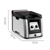 Tefal Clear Duo FR600D Einzel 0,65 L Standgerät 2000 W Fritteuse Schwarz, Edelstahl