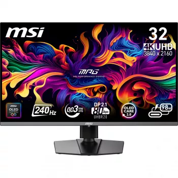 MSI MPG 322URX QD-OLED Computer Monitor 80 cm (31,5 Zoll) 3840 x 2160 Pixel 4K Ultra HD Schwarz