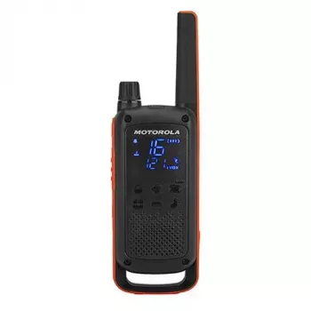 Zwei-Wege-Funkgerät Motorola Talkabout T82, 16 Kanäle, 500 mW, Reichweite bis zu 10 km, NiMH aufladbar, Micro-USB, LED-Display
