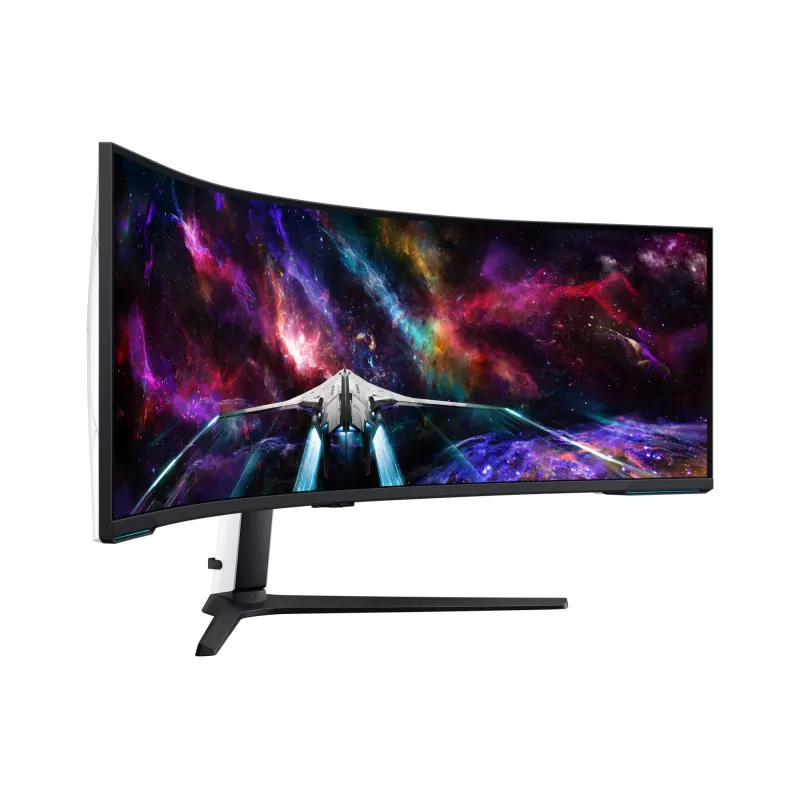 Samsung G95NC Computermonitor 144,8 cm (57 Zoll) 7680 x 2160 Pixel Dual UHD LED Schwarz, Weiß