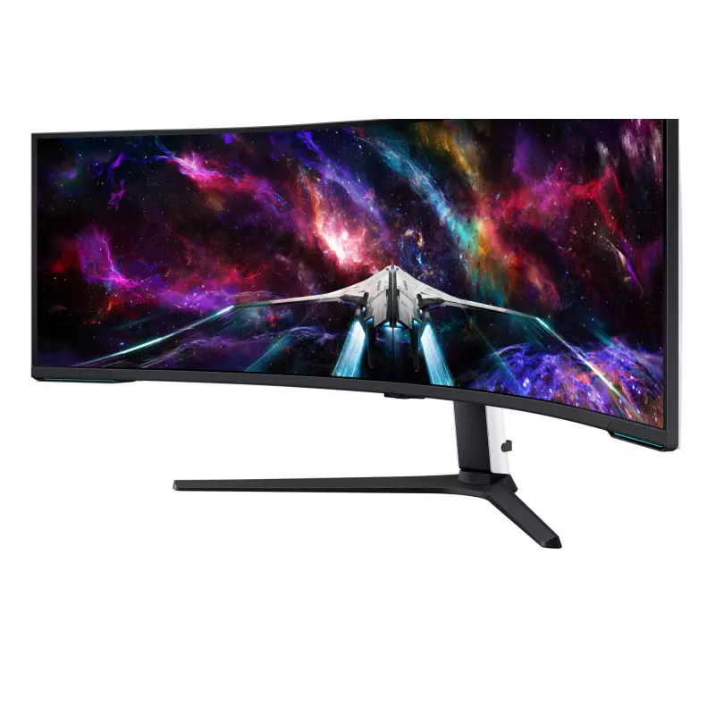 Samsung G95NC Computermonitor 144,8 cm (57 Zoll) 7680 x 2160 Pixel Dual UHD LED Schwarz, Weiß