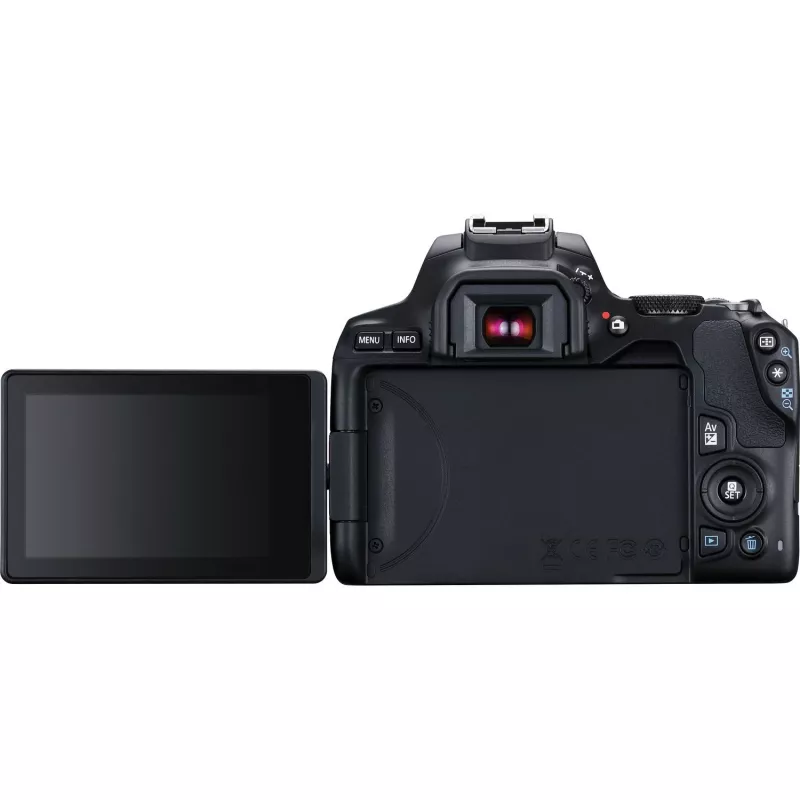 Canon EOS 250D + EF-S 18-55mm f/3.5-5.6 III SLR Kamera Kit 24,1 MP CMOS 6000 x 4000 Pixel Schwarz