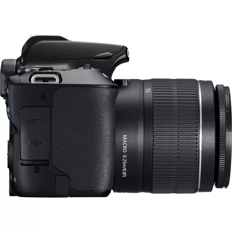Canon EOS 250D + EF-S 18-55mm f/3.5-5.6 III SLR Kamera Kit 24,1 MP CMOS 6000 x 4000 Pixel Schwarz