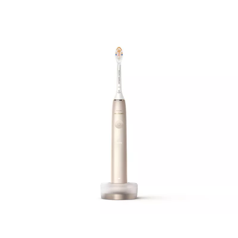 Philips Sonicare DiamondClean Prestige 9900 series DiamondClean Prestige HX9992/11 Schallzahnbürste mit SenseIQ – Champagner