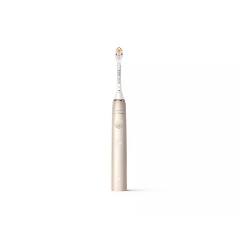 Philips Sonicare DiamondClean Prestige 9900 series DiamondClean Prestige HX9992/11 Schallzahnbürste mit SenseIQ – Champagner