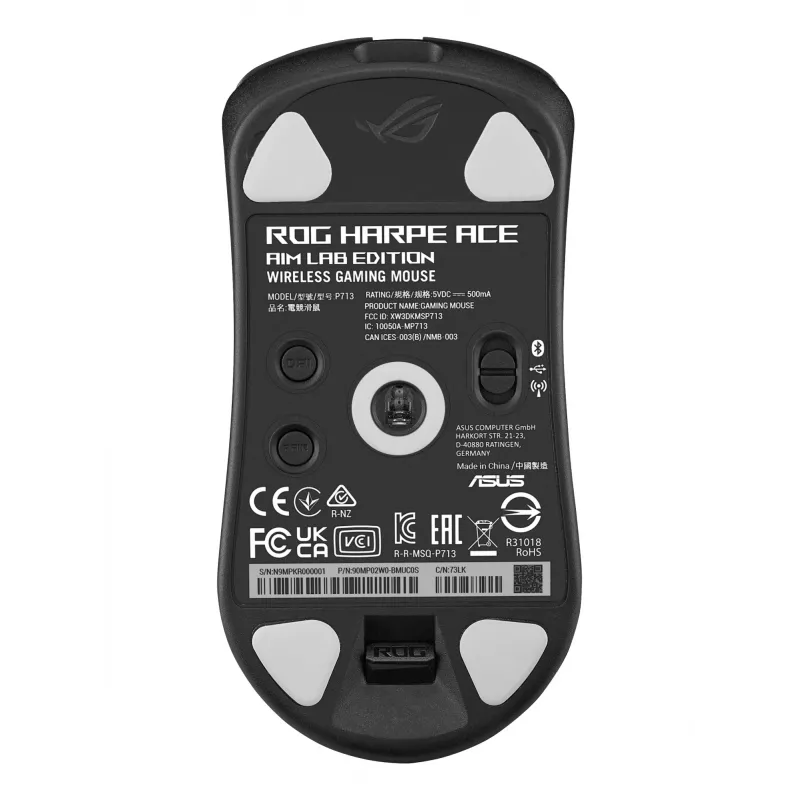 ASUS ROG Harpe Ace Aim Lab Edition Maus Gaming beidhändig RF Wireless + Bluetooth + USB Type-A Optisch 36000 DPI