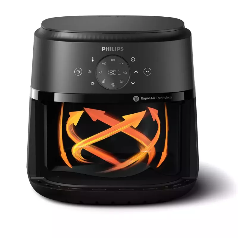 Heißluftfritteuse Philips NA231/00 2000 Series — 6,2 L, 1700 W, 13 Programme, Rapid Air-Fettarm-Technologie