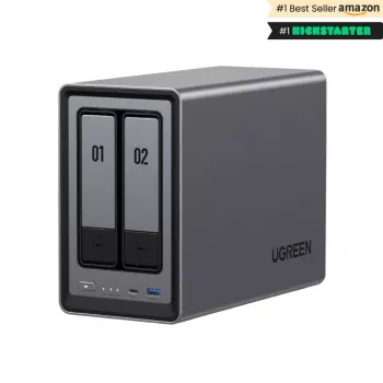 Ugreen NASync DXP2800 NAS-System 2-Bay Kompakt Intel® N N100 8 GB DDR5 0 TB UGOS Pro Schwarz