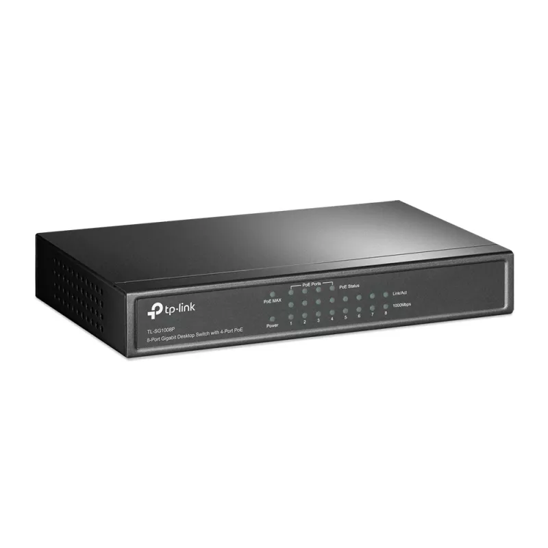 Managed Switch TP-Link TL-SG1008P 8-Port Gigabit PoE, 4-Port PoE