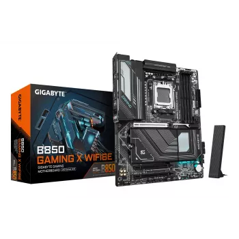 GIGABYTE B850 GAMING X WIFI6E Mainboard - AMD Ryzen 9000 Series CPUs, 12+2+2 Phasen Digital VRM, bis zu 8200MHz DDR5 (OC), 1xPCIe 5.0 + 2xPCIe 4.0 M.2, 2.5LAN, WIFI 6E, USB 3.2 Gen 2x2