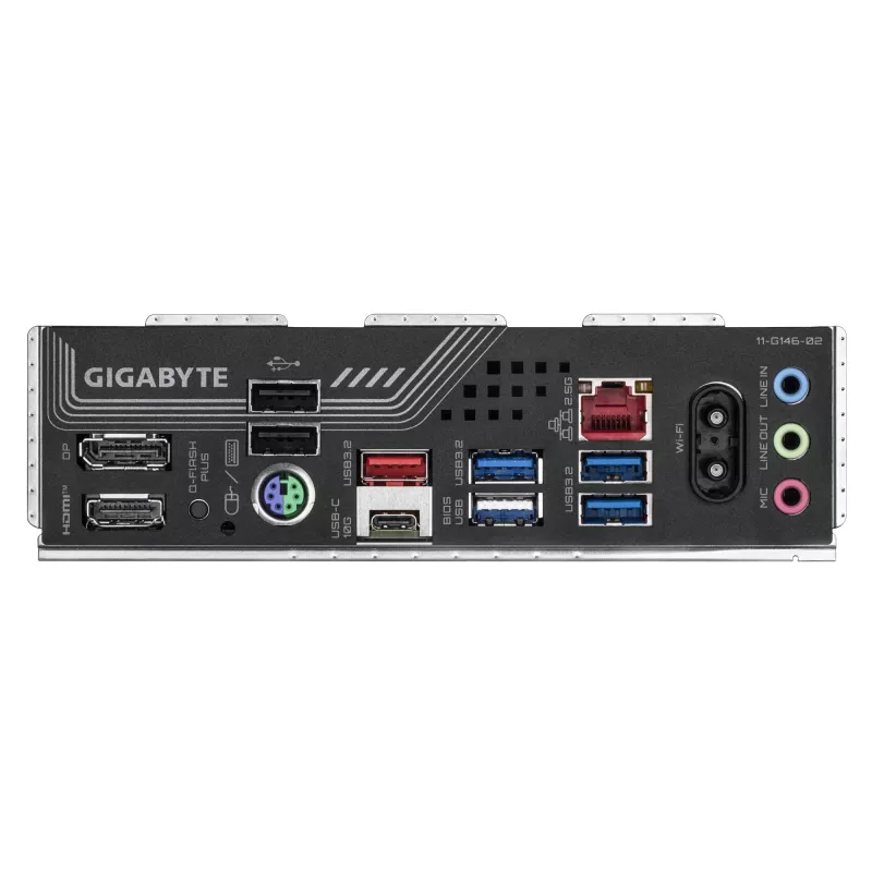 GIGABYTE B850 GAMING X WIFI6E Mainboard - AMD Ryzen 9000 Series CPUs, 12+2+2 Phasen Digital VRM, bis zu 8200MHz DDR5 (OC), 1xPCIe 5.0 + 2xPCIe 4.0 M.2, 2.5LAN, WIFI 6E, USB 3.2 Gen 2x2