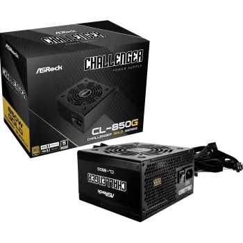 ASROCK Power Supply Challenger Cl-850g 850w 80+ Gold Schwarz ATX