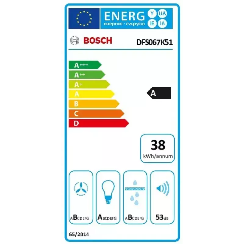 Bosch Serie 8 DFS067K51 Dunstabzugshaube Semi built-in (pull out) Edelstahl 717 m³/h